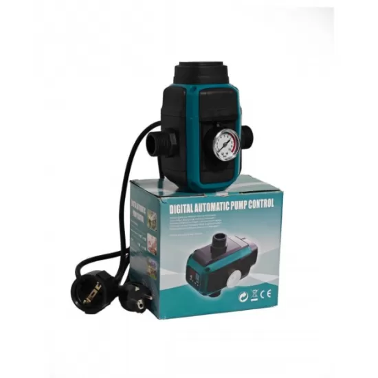 Pachet Pompa submersibilă de adâncime DDT 4SP5/12 – 1.8 kW, 2.5 CP,8 m³/h, 90 m inaltimea de refulare , 12 turbine inox cu panou de control, rezistenta la nisip + Presostat electronic inteligent