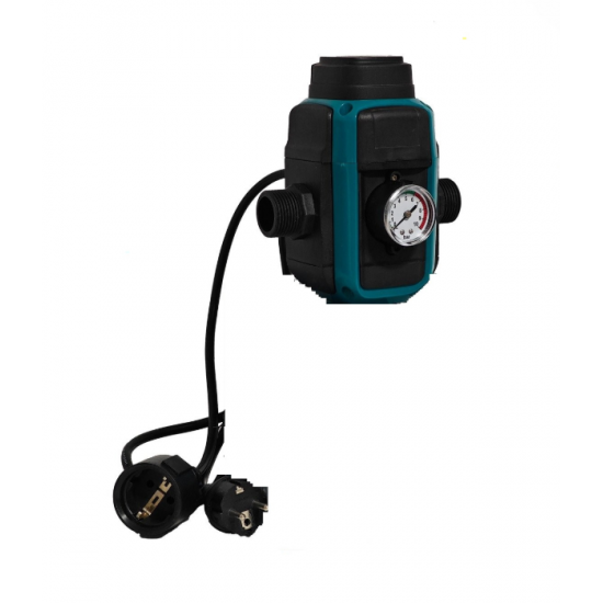 Pachet Pompa submersibila de mare adancime, DDT, 4SDM3-16, 2200 W, 16 turbine, 10 m³/h Inox, 30 m cablu + Presostat electronic inteligent digital reglabil DDT