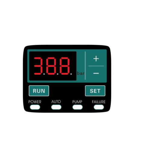 Pachet Pompa submersibila de mare adancime, DDT, 4SDM3-16, 2200 W, 16 turbine, 10 m³/h Inox, 30 m cablu + Presostat electronic inteligent digital reglabil DDT