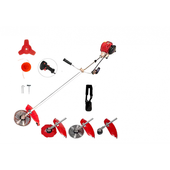 Motocoasa pe benzina Craft-Tec, 4 timpi, 7.5CP, 10000RPM, 62CC, Accesorii incluse