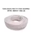 Cablu electric litat 3 X 1.5mm (multifilar) MYYM / H05VV-F, Rola 100 metri, alb