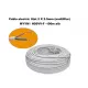 Cablu electric litat 2 X 2.5mm (multifilar) MYYM / H05VV-F, Rola 100 metri, alb