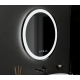 Oglinda LED Rotunda, 60cm, Celeste MotionGlow Marcello, Sistem Dezaburire, Ceas & Termometru, Dimabila, Lumina Calda Neutra Rece 3000K/4000K/6000K