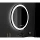 Oglinda LED Rotunda, 60cm, Celeste MotionGlow Marcello, Sistem Dezaburire, Ceas & Termometru, Dimabila, Lumina Calda Neutra Rece 3000K/4000K/6000K