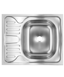 Chiuveta bucatarie pentru masca SANITEC S402D, 60x50 cm, Cuva Dreapta, 0.4 mm, Inox