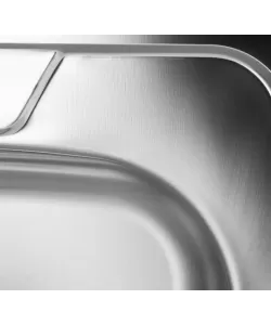 Chiuveta bucatarie pentru masca SANITEC S402D, 60x50 cm, Cuva Dreapta, 0.4 mm, Inox