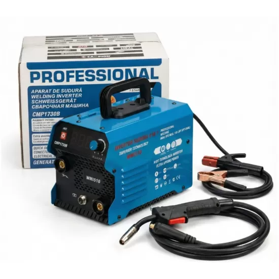 Aparat de sudura tip Invertor cu sarma 510A, MMA/MIG/MAG (TIG optional) CABLU SUDURA 3M, afisaj digital, ventilat, URAL MASH IGBT TEHNOLOGY ULTRA HYBRID POWER, CMP1730B