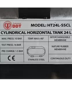 Vas expansiune hidrofor 24 litri Inox DDT, Rezervor tip butelie cu Membrana Inclusa