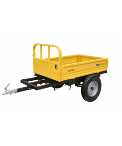 ProGARDEN Campo RM500CT remorca 500kg minitractor, 1 osie, prindere cupla, roti profil rutier 5.00-12, RIM 3.00B