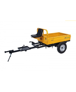 ProGARDEN Campo RM500CT remorca 500kg minitractor, 1 osie, prindere cupla, roti profil rutier 5.00-12, RIM 3.00B