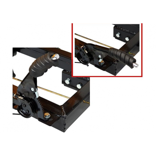 ProGARDEN Campo RM500CT remorca 500kg minitractor, 1 osie, prindere cupla, roti profil rutier 5.00-12, RIM 3.00B