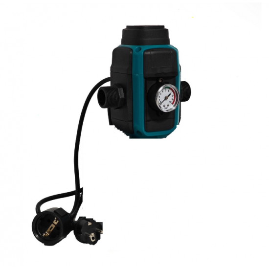 Kit pompa submersibilă de adâncime DDT 4SP5/8 – 1.5 kW, 2 CP, 7 m³/h, 8 turbine inox cu panou de control, rezistenta la nisip + Presostat electronic inteligent digital