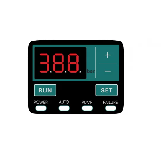 Kit pompa submersibilă de adâncime DDT 4SP5/8 – 1.5 kW, 2 CP, 7 m³/h, 8 turbine inox cu panou de control, rezistenta la nisip + Presostat electronic inteligent digital