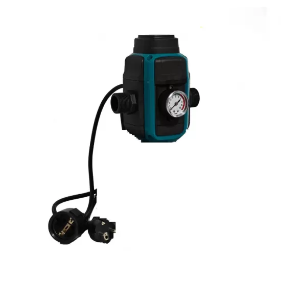 Kit pompa submersibilă de adâncime DDT 4SP5/8 – 1.5 kW, 2 CP, 7 m³/h, 8 turbine inox cu panou de control, rezistenta la nisip + Presostat electronic inteligent digital