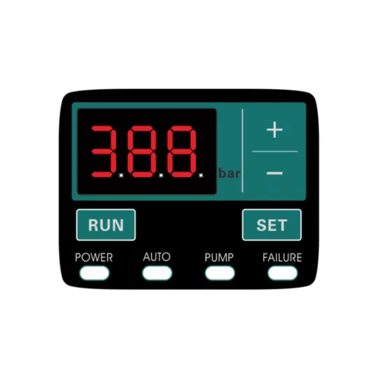 Pachet Pompa submersibila de mare adancime, DDT, 4SDM3-7, 1500 W, 7 m³/h, 7 turbine, Inox, 30 m cablu + Presostat electronic inteligent digital reglabil DDT