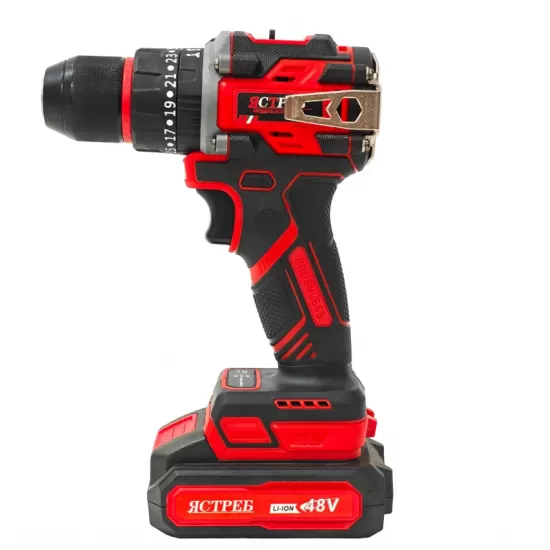 Mașină de găurit și înșurubat cu acumulator DDT JCTPEB HLP10-9002, Brushless, 48V, 2 acumulatori, cuplu reglabil, sistem autoblocaj, valiză de transport