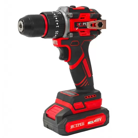 Mașină de găurit și înșurubat cu acumulator DDT JCTPEB HLP10-9002, Brushless, 48V, 2 acumulatori, cuplu reglabil, sistem autoblocaj, valiză de transport