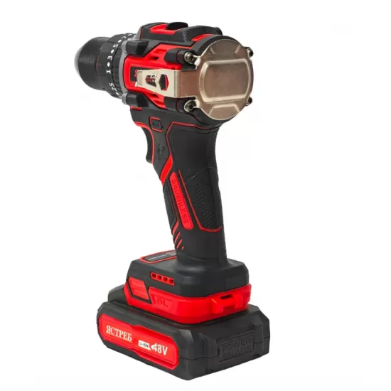 Mașină de găurit și înșurubat cu acumulator DDT JCTPEB HLP10-9002, Brushless, 48V, 2 acumulatori, cuplu reglabil, sistem autoblocaj, valiză de transport