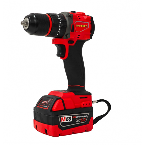 Trusă scule electrice DDT Pro’EKCO M88 FUEL – BRUSHLESS, 2 acumulatori 5.0Ah, incarcator si valiza de transport