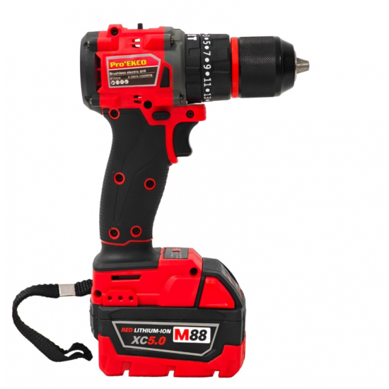 Trusă scule electrice DDT Pro’EKCO M88 FUEL – BRUSHLESS, 2 acumulatori 5.0Ah, incarcator si valiza de transport