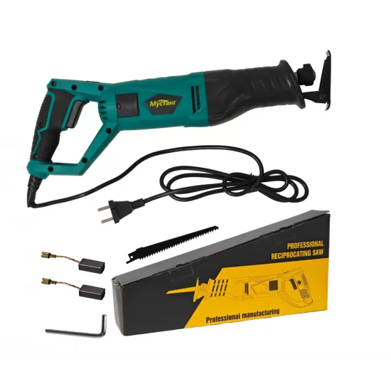 Fierastrau pendular tip sabie DDT Mustang, Adancime de Taiere 200 mm Lemn, 8mm Otel, 12mm Aluminiu, 1100 W, Viteza Variabila 2700 rpm