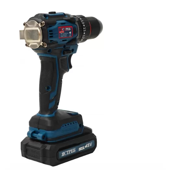 Mașină de găurit și înșurubat cu acumulator DDT JCTPEB HLP10-9002, Brushless, 48V, 2 acumulatori, cuplu reglabil, sistem autoblocaj, valiză de transport