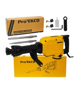 Ciocan demolator electric DDT- Pro’EKCO 65A – 2600W, profesional, pentru demolări grele