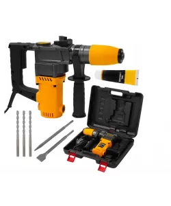 Ciocan rotopercutor DDT, Pro’EKCO 1700W SDS-Plus – 26 mm, 3 burghie si 2 dalti incluse, 1700W, 920 rpm