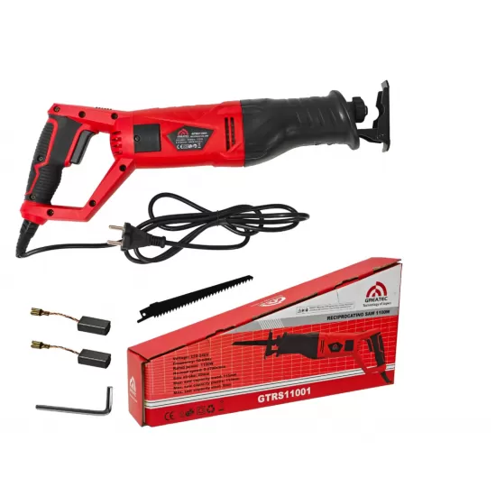 Fierastrau pendular tip sabie DDT Greatec, Adancime de Taiere 115 mm Lemn, 5mm Otel, 12mm Aluminiu, 1100 W, Viteza Variabila 2700 rpm