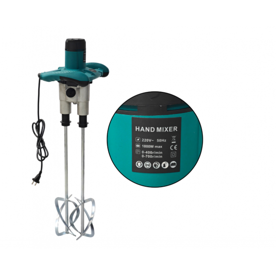 Mixer electric dublu, DDT Mustang, 6 trepte de viteza,1800 W, 700 rpm