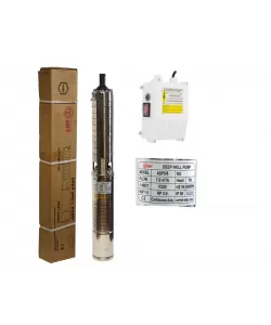 Pompa submersibilă de adâncime DDT 4SP5/8 – 1.5 kW, 2 CP, 7 m³/h, 70 m inaltimea de refulare, 8 turbine inox cu panou de control, rezistenta la nisip