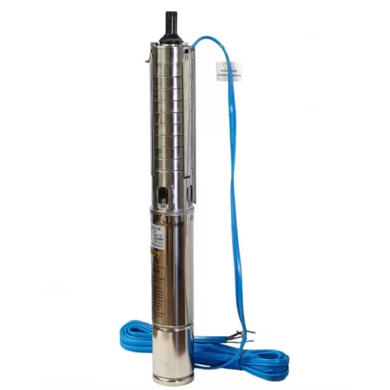 Pompa submersibilă de adâncime DDT 4SP5/8 – 1.5 kW, 2 CP, 7 m³/h, 70 m inaltimea de refulare, 8 turbine inox cu panou de control, rezistenta la nisip