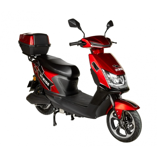 Scuter electric Detoolz Rosu, putere 1500W, 20Ah, 72V