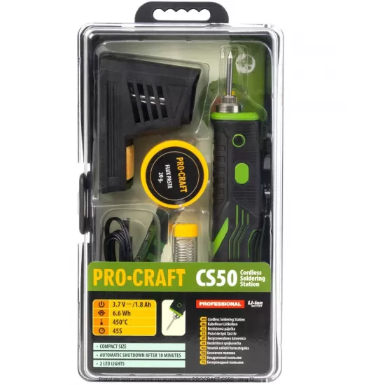 Pistol de lipit universal cu acumulator PROCRAFT CS50