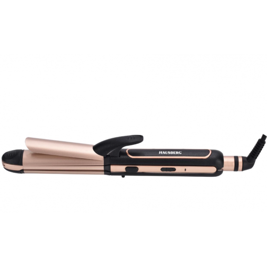 Aparat Coafat 3in1 HAUSBERG HB-208NG, Indreptare + Ondulare + Styling, 180-200°C, Incalzire PTC, 45W