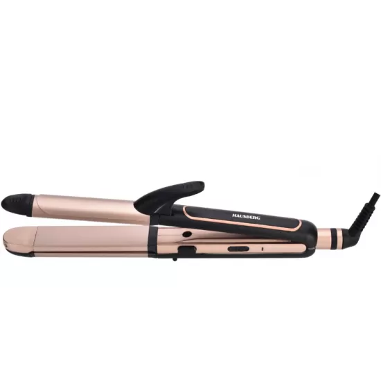 Aparat Coafat 3in1 HAUSBERG HB-208NG, Indreptare + Ondulare + Styling, 180-200°C, Incalzire PTC, 45W