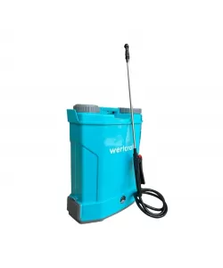 Pompa de stropit WertCraft 16L cu acumulator, duze si regulator de presiune inclus, 8 ah, 2.6l/min, 5.5 bar