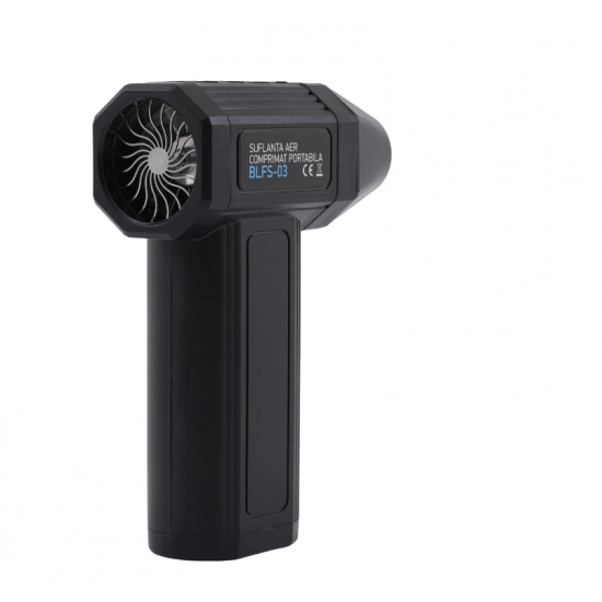 Suflantă aer comprimat portabilă BÖHM 55 m/s, 180 W, USB Type-C BLFS-03