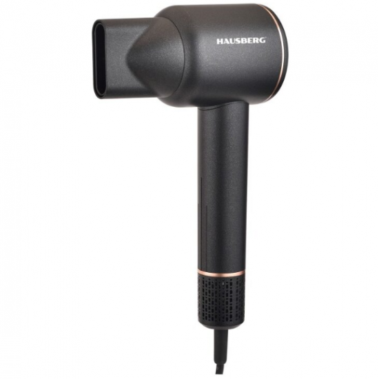 Uscator de Par HAUSBERG HB-264NG, Motor BLDC mare viteza, 1600W (echiv. 3000W), 3 temperaturi, 2 viteze, Aer rece/cald cu indicator LED