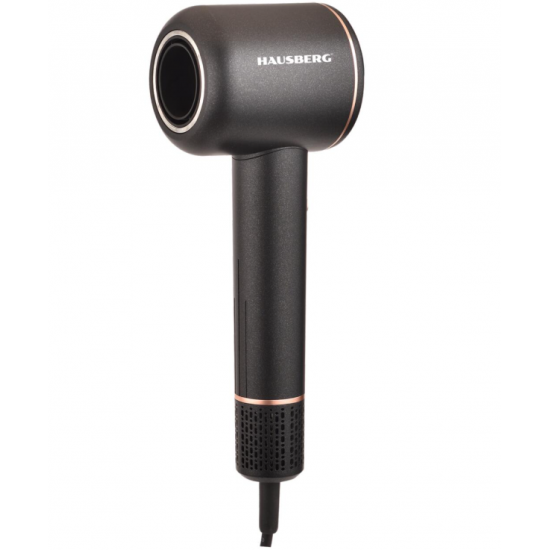 Uscator de Par HAUSBERG HB-264NG, Motor BLDC mare viteza, 1600W (echiv. 3000W), 3 temperaturi, 2 viteze, Aer rece/cald cu indicator LED