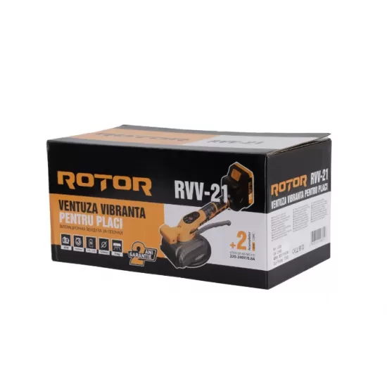 Ventuză vibrantă pentru plăci ROTOR, 21V / 1.5 Ah, 80 W, 10.000 rpm,RVV-21