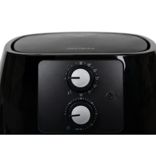 Friteuza cu aer cald Decakila, 1400W, capacitate 4.5 litri, 80-200 grade