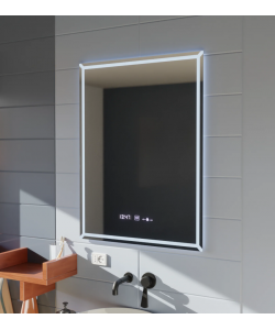 Oglinda LED Rectangulara, 60x80cm, VillayTouch Marcello, Sistem Dezaburire, Dimabila