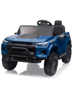 Masina Electrica pentru copii 24V, Camion cu 2 Locuri, Telecomanda, Afisaj Baterie, Albastru