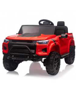 Masina Electrica pentru Copii  24V cu 2 Locuri, Camion Ride-On cu Telecomanda, Maner și Afisaj Baterie, Rosu