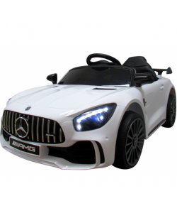 Masinuta electrica cu telecomanda mercedes amg gtr-s r-sport -alb