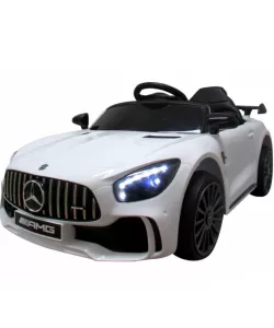 Masinuta electrica cu telecomanda mercedes amg gtr-s r-sport -alb