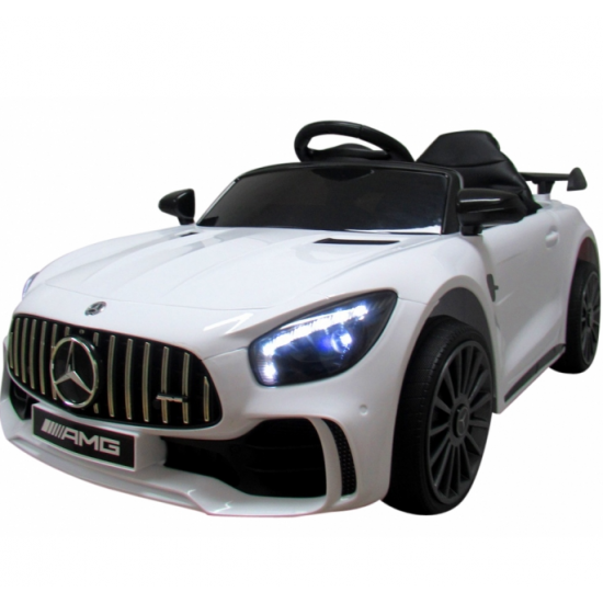 Masinuta electrica cu telecomanda mercedes amg gtr-s r-sport -alb