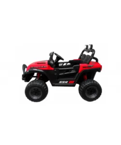 Masinuta electrica cu telecomanda auto x16, 110x70x68 cm, varsta 1-5 ani, roti eva, scaun din piele eco, putere 90w, r-sport -rosu