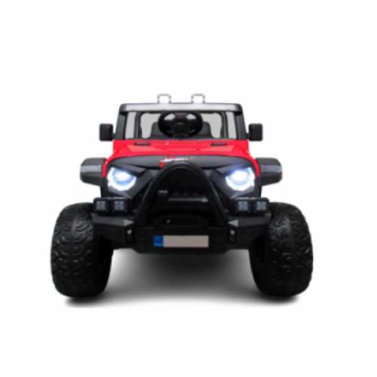 Masinuta electrica cu telecomanda auto x16, 110x70x68 cm, varsta 1-5 ani, roti eva, scaun din piele eco, putere 90w, r-sport -rosu